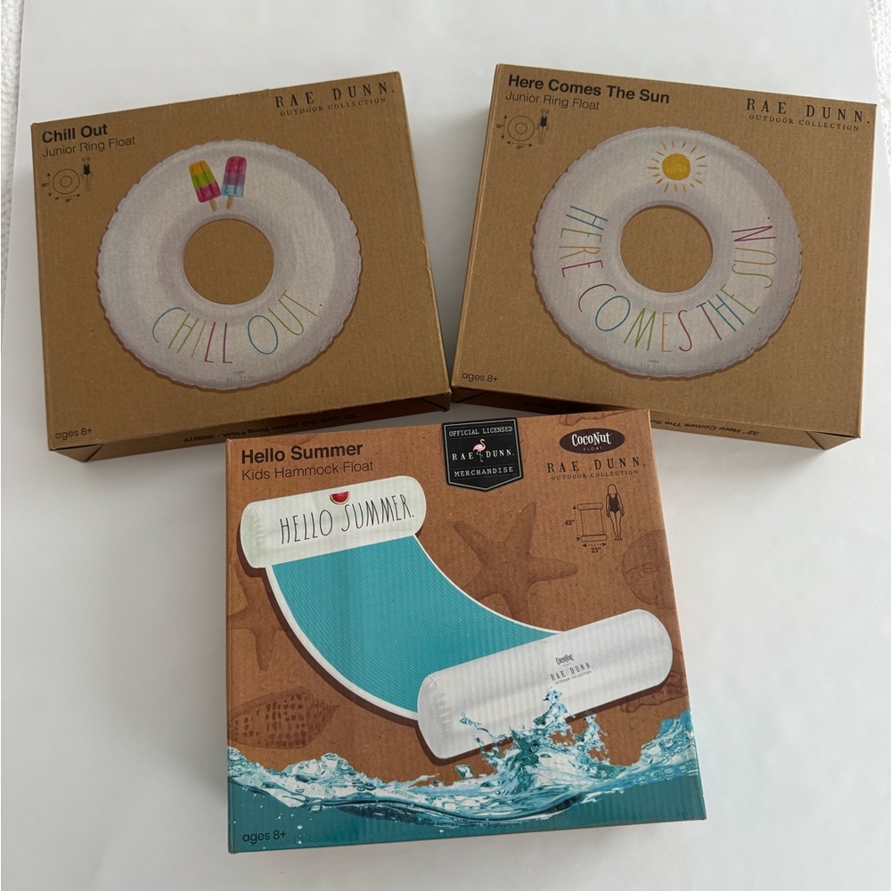 NWT! Rae Dunn Kids Pool Float Set